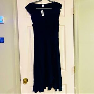 NWT OLD NAVY WRAP MIDI DRESS SIZE M